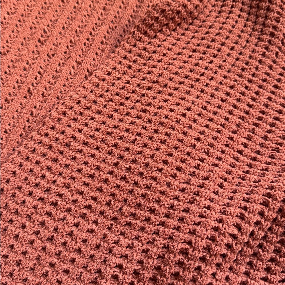 Sonoma Hooded chunky knit rust orange sweater. Size XL - Picture 2 of 4